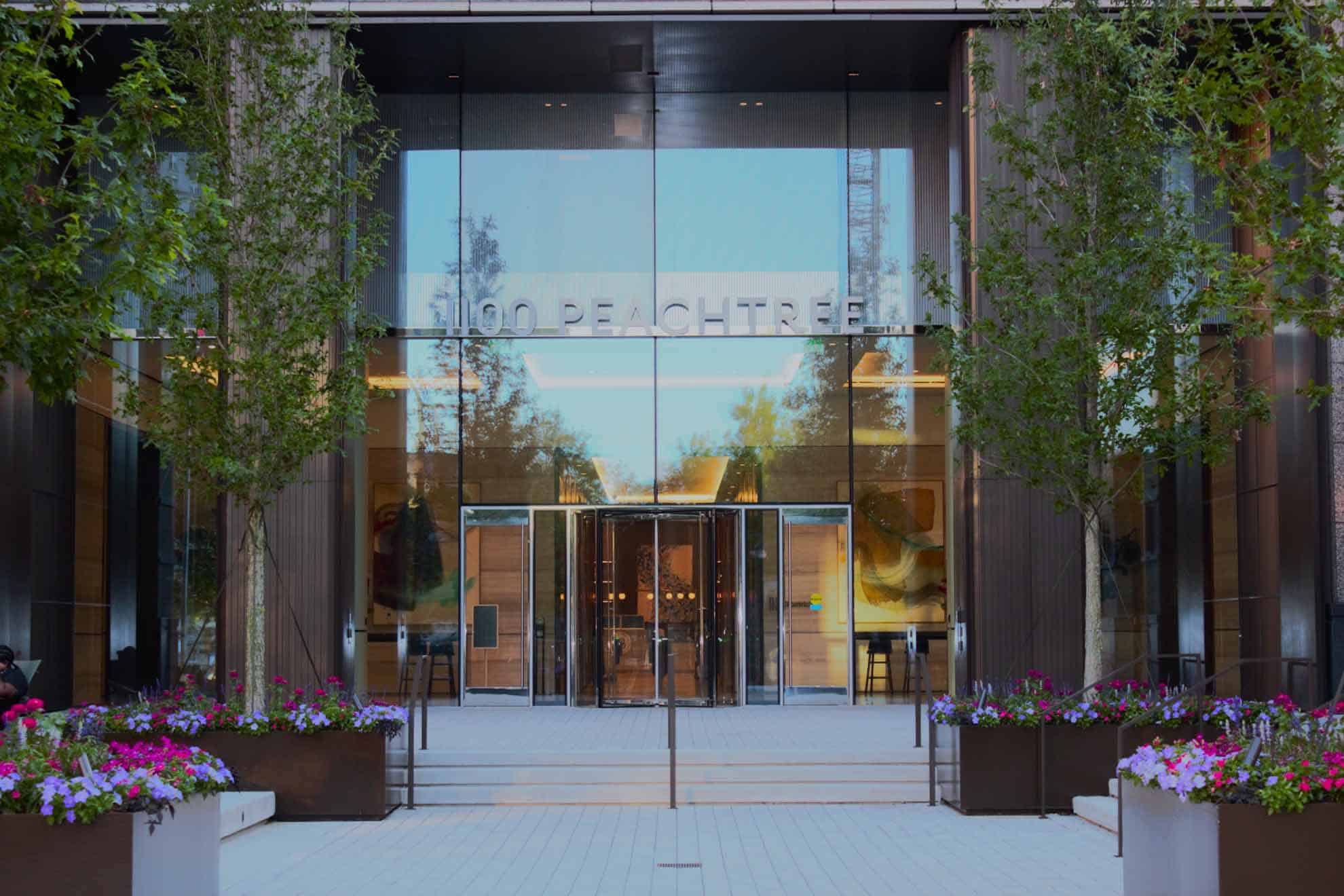 Goldberg Atlanta Office-1100 peachtree st ne front entrance