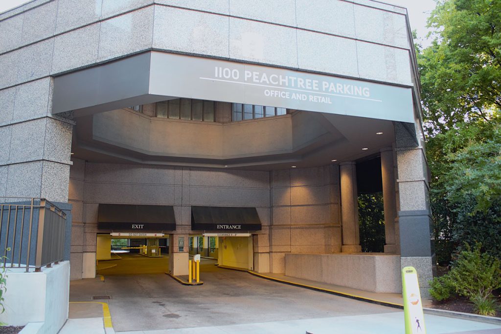 goldberg atlanta office parking deck car entrance2